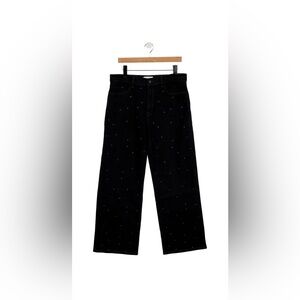 Triarchy Wide Leg black embellished jeans size 29